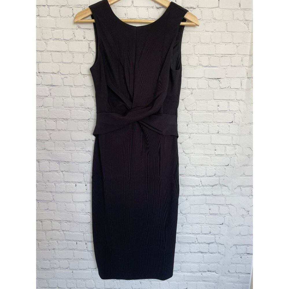 Uniq Little Black Dress Twist Front Size MEDIUM NWT - Picture 1 of 5